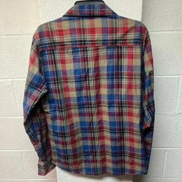 Carbon Men's Plaid Casual Slim Fit Button Shirt Long Sleeve - Picture 4 of 4